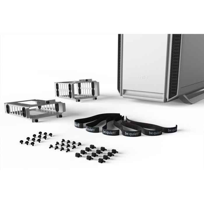 be quiet! SILENT BASE 802 White Midi Tower PC, ATX, EATX, micro ATX, Mini-ITX, con filtro antipolvo y gestión de cables 2