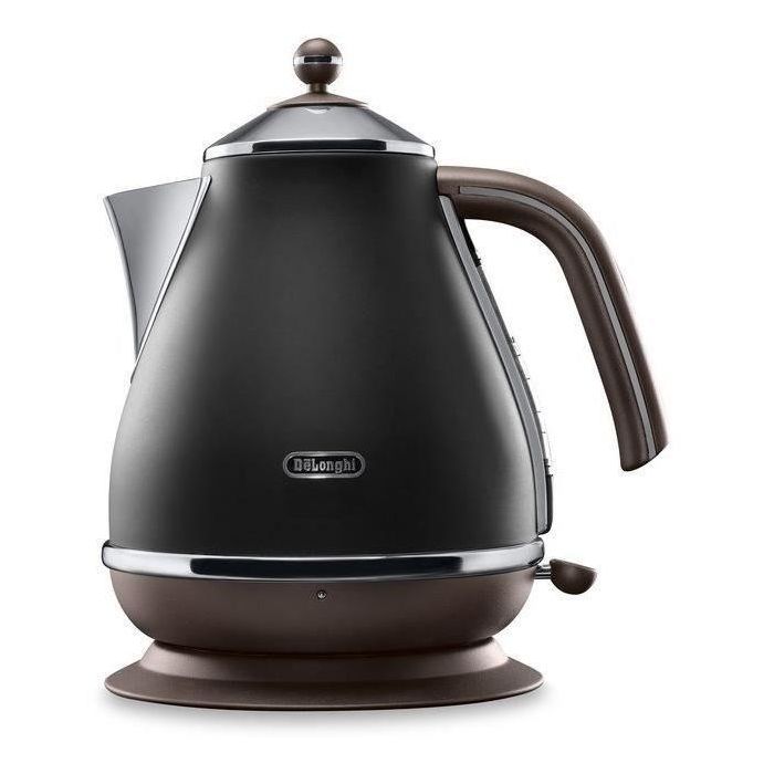 Delonghi KBOV2001.BK Hervidor de Agua Eléctrico 2000W 1.7L Negro Mate / Chocolate