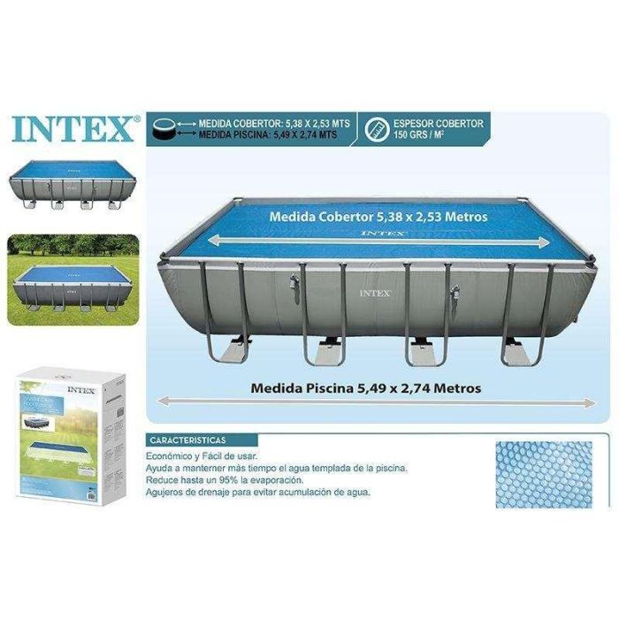 Intex Cobertor Solar para Piscina Frame Rectangular 400x200 cm 7
