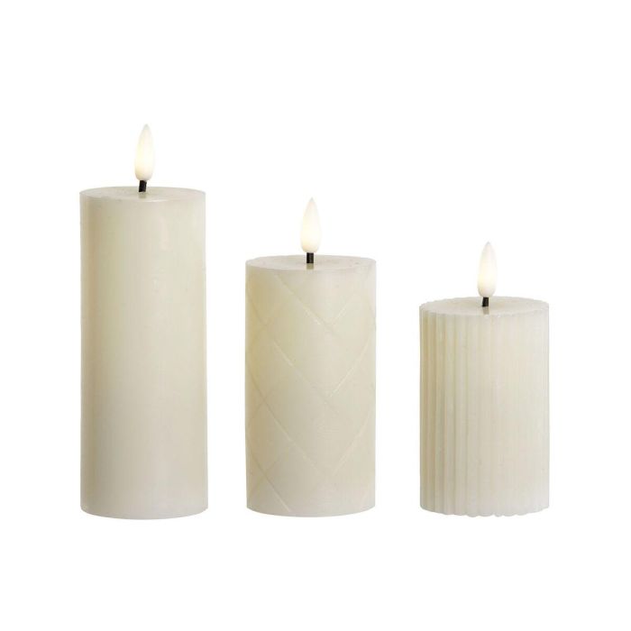 Vela LED Home ESPRIT Beige 5,5 x 5,5 x 13,5 cm (AA) Vela LED Home ESPRIT Beige 5,5 x 5,5 x 13,5 cm (AA)
