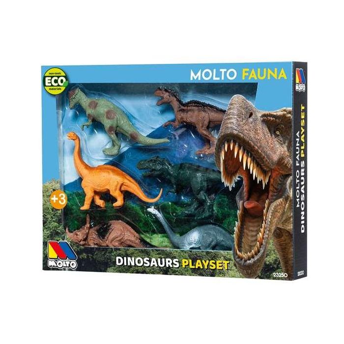 Figura dinosaurio set 6 unidades