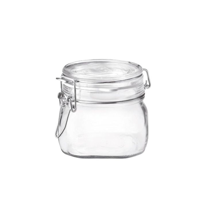 Bormioli Rocco Fido Tarro Conserva Vidrio 0,5 L - Pack 6 Unidades, Cierre Hermético, Fabricado en Italia, Lavavajillas 0 Bormioli Rocco Fido Tarro Conserva Vidrio 0,5 L - Pack 6 Unidades, Cierre Hermético, Fabricado en Italia, Lavavajillas 0