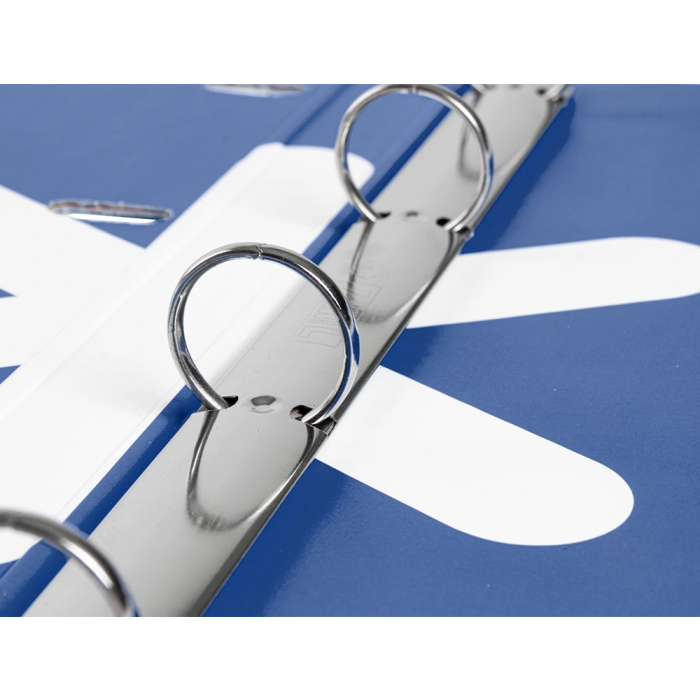 Antartik Carpeta con Recambio A4 Cuadro 5mm Forrada 4 Anillas 25mm Redondas Color Azul Marino 100 Hojas 100g 6