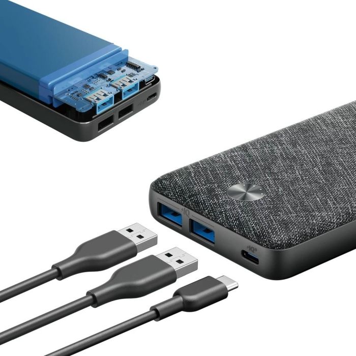 Anker PowerCore III Sense Powerbank 20.000mAh 1 x USB-C 2 x USB-A black 1 Anker PowerCore III Sense Powerbank 20.000mAh 1 x USB-C 2 x USB-A black 1