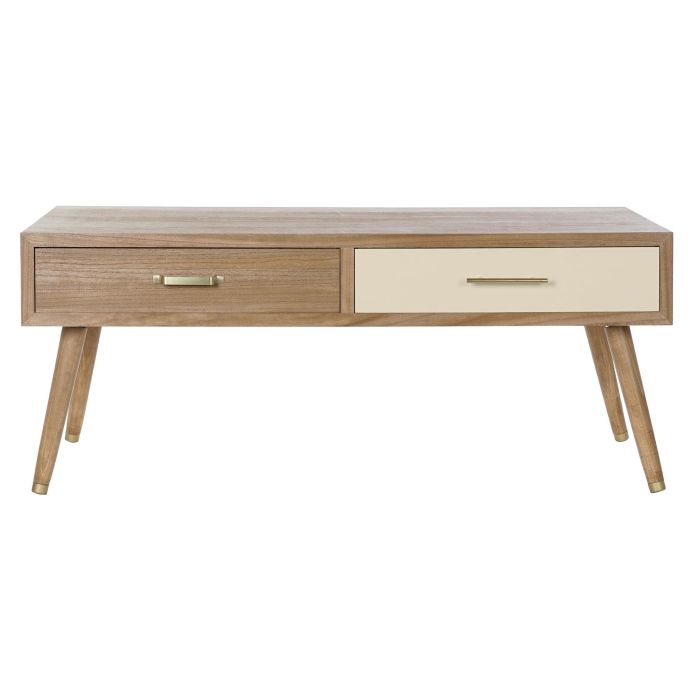 Mesa Centro Glam DKD Home Decor Blanco Crema 60 x 50 x 120 cm 5