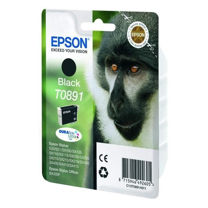 Ink-Jet Epson 891 Negro Stylus S20 - Sx-100 - Sx-110 2 Ink-Jet Epson 891 Negro Stylus S20 - Sx-100 - Sx-110 2