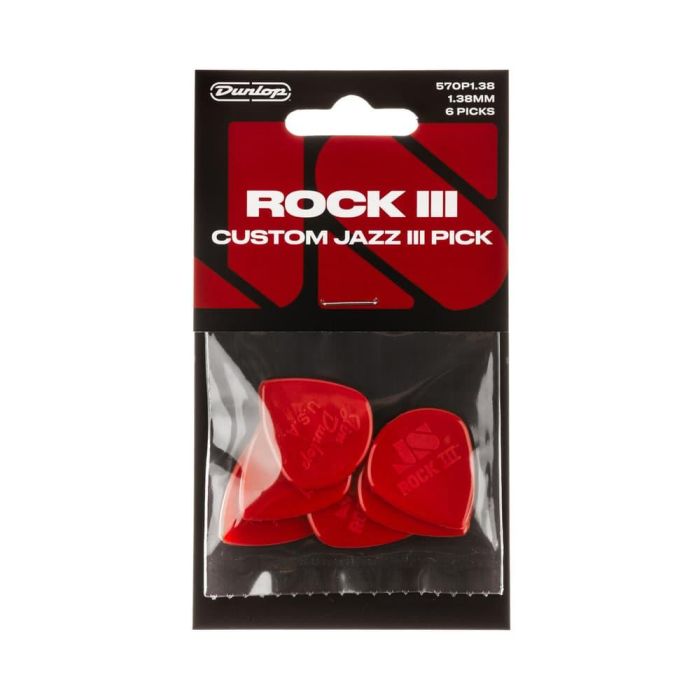 Pack 6 Púas Rock Iii Nylon Custom Jazz Iii Gold 3 Pack 6 Púas Rock Iii Nylon Custom Jazz Iii Gold 3