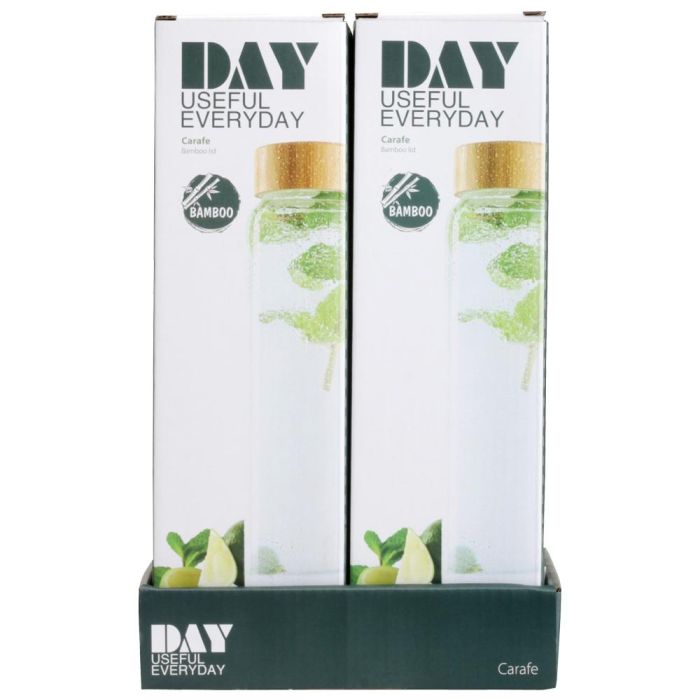 Day Botella 1 L Vidrio Borosilicado y Bambú 5
