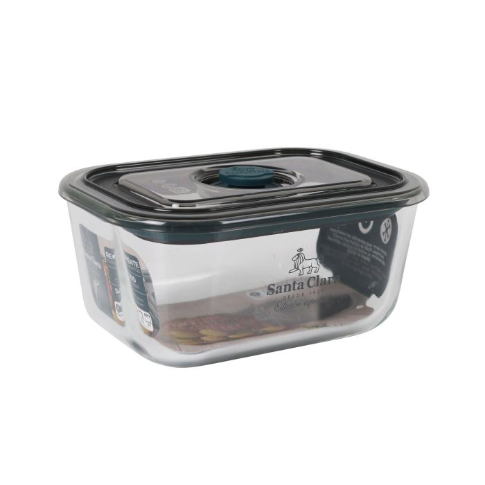 Fuente rectangular con tapa hermética y válvula 500 ml Santa Cl Inde (4 Unidades) 4