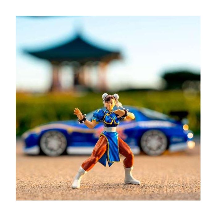 Coche street fighter ii chun-li 1993 mazda rx-7 escala 1:24. incluye figura 16 Coche street fighter ii chun-li 1993 mazda rx-7 escala 1:24. incluye figura 16