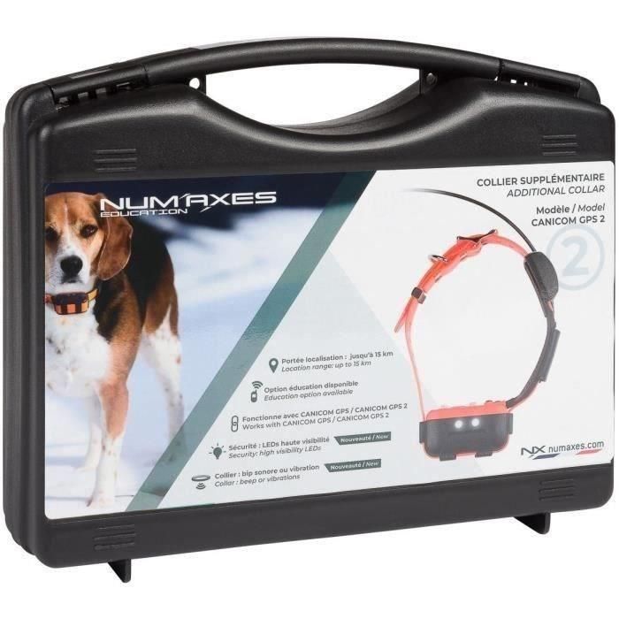Collar GPS - NUM'AXES - CANICOM GPS 2 - Solo collar - Negro / Naranja 1 Collar GPS - NUM'AXES - CANICOM GPS 2 - Solo collar - Negro / Naranja 1