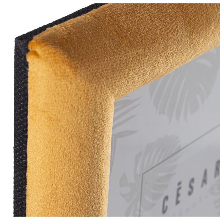 Marco de Fotos Alexandra House Living Amarillo Textil 18 x 2 x 23 cm 1 Marco de Fotos Alexandra House Living Amarillo Textil 18 x 2 x 23 cm 1