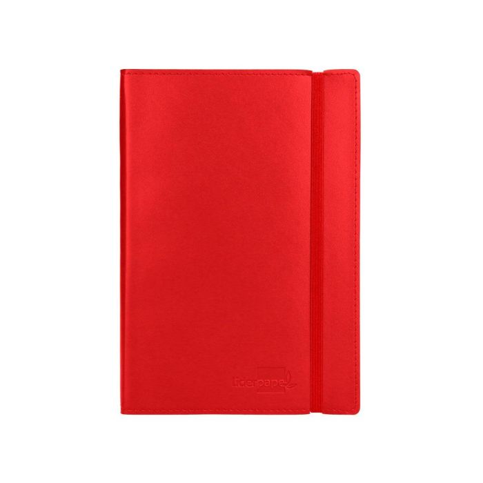 Libreta Indice Liderpapel Similpiel A7 120 Hojas 70 gr-M2 Color Rojo 1