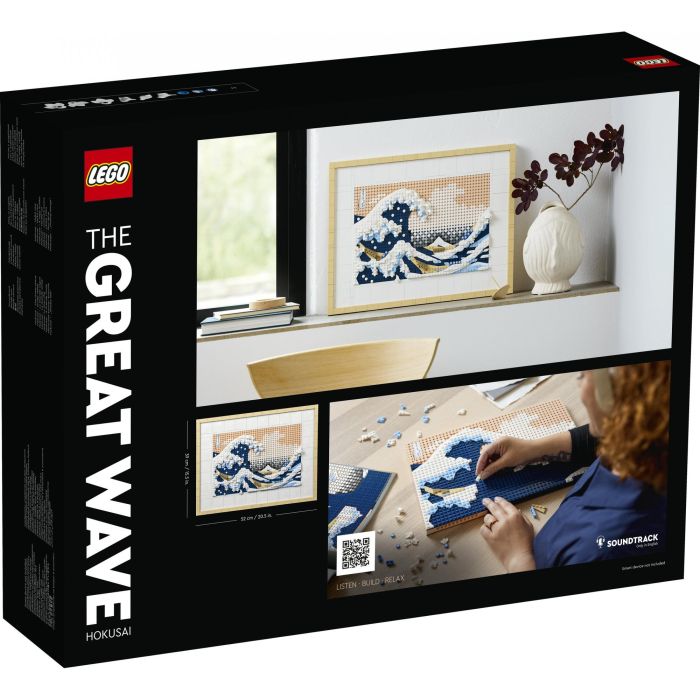 LEGO Art 31208 Hokusai - The Great Wave, Decoración de la pared japonesa, ocio creativo, adultos 6
