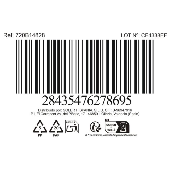 La Mediterranea Bol Aperitivo Pica-Pica Blue 14.4 x 10.5 x 3.1 cm (24 Unidades)