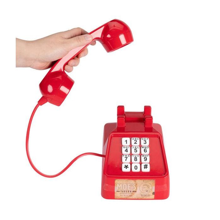 JAKKS PACIFIC Teléfono de Bromas de Moe Los Simpson con frases de la serie y llamadas aleatorias 2 JAKKS PACIFIC Teléfono de Bromas de Moe Los Simpson con frases de la serie y llamadas aleatorias 2