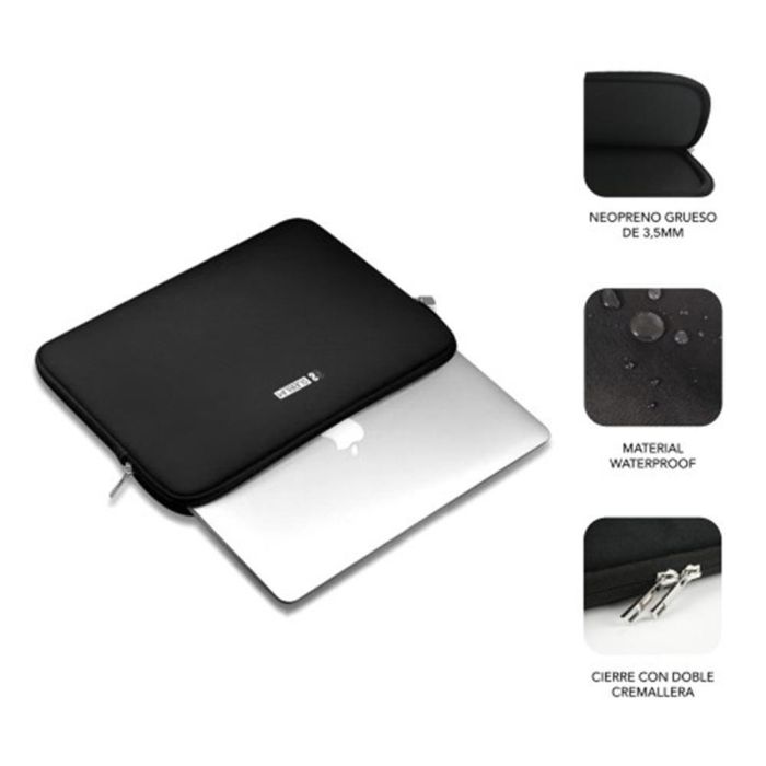 SUBBLIM Business Laptop Sleeve Neoprene V2 15,6" Black 1 SUBBLIM Business Laptop Sleeve Neoprene V2 15,6" Black 1