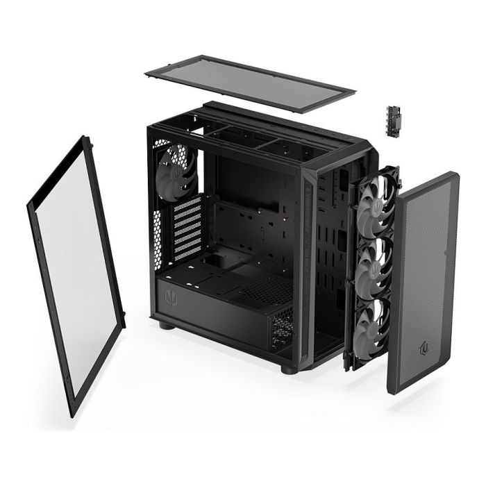 Endorfy ARX 700 ARGB TG Black Torre PC ATX ITX Micro ATX Negro Iluminación Multi