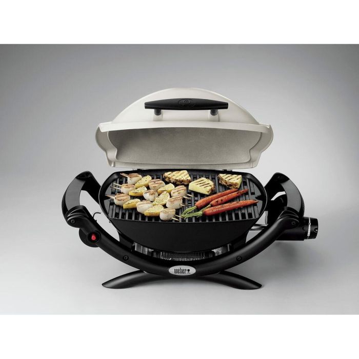 WEBER Barbacoa de gas Q 1000 Soporte Parrilla de gas 11