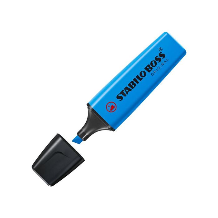 Rotulador Stabilo Boss Fluorescente 70 Azul 10 unidades 2