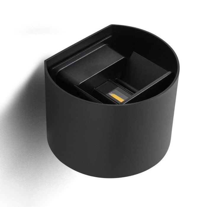 Aplique LED Exterior 2x5W 100Lm/W IP65 Negro 4000K [HO-APL07-IP65-B-W] 2