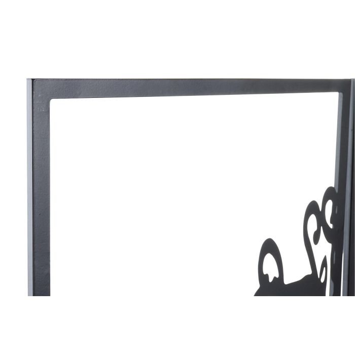 DKD Home Decor Decoración de Pared Negro 1.3 x 91 x 105 cm Set de 3 1