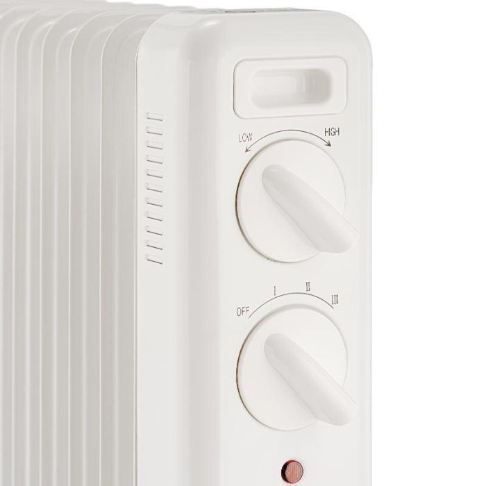 BLAUPUNKT Radiador de Aceite, 5 Elementos, 1000W, Calefactor Eléctrico, Altura 45 cm, Calefacción para Hogar