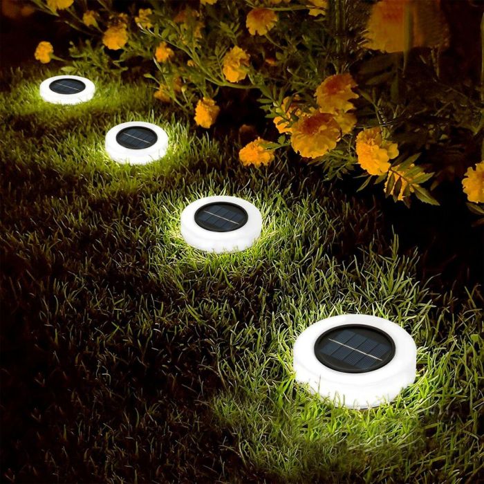 Set de estacas solares de jardín Aktive 4 Piezas ABS 10,5 x 12,5 x 10,5 cm (6 Unidades) 5 Set de estacas solares de jardín Aktive 4 Piezas ABS 10,5 x 12,5 x 10,5 cm (6 Unidades) 5