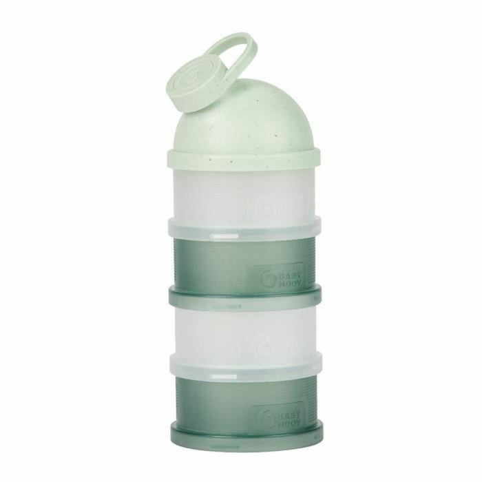Babymoov BAB3661276188129 Cajas medidoras de leche en polvo - Pico vertedor ergonómico - Hecho en Francia, Verde