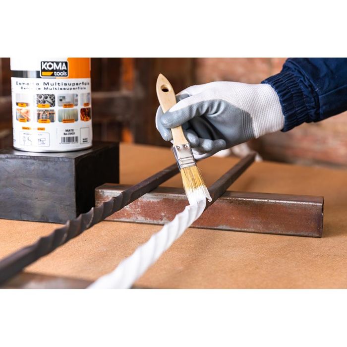 Koma Tools Esmalte multisuperficies al agua blanco satinado 750 ml - Labable, secado rápido, para interior y exterior 4 Koma Tools Esmalte multisuperficies al agua blanco satinado 750 ml - Labable, secado rápido, para interior y exterior 4