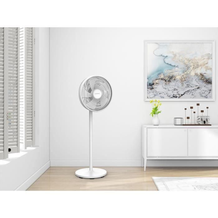 OCEANIC Ventilador de pie - 50 W - Ø 40 cm - 3 velocidades - Oscilante - Inclinable - Blanco 3 OCEANIC Ventilador de pie - 50 W - Ø 40 cm - 3 velocidades - Oscilante - Inclinable - Blanco 3