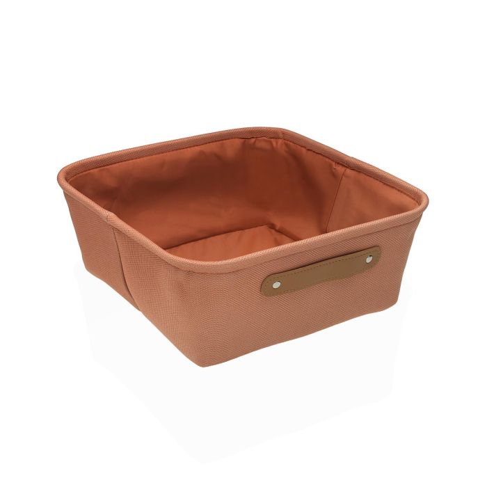 Cesta Cuadrada Teja Versa 32x32x13.5 cm - Minimal - Poliéster (2 Unidades) Cesta Cuadrada Teja Versa 32x32x13.5 cm - Minimal - Poliéster (2 Unidades)