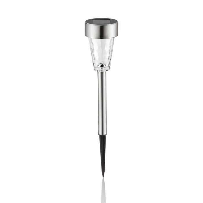 GALIX Lote de 5 linternas solares - Acero inoxidable - 7 lúmenes 1 GALIX Lote de 5 linternas solares - Acero inoxidable - 7 lúmenes 1