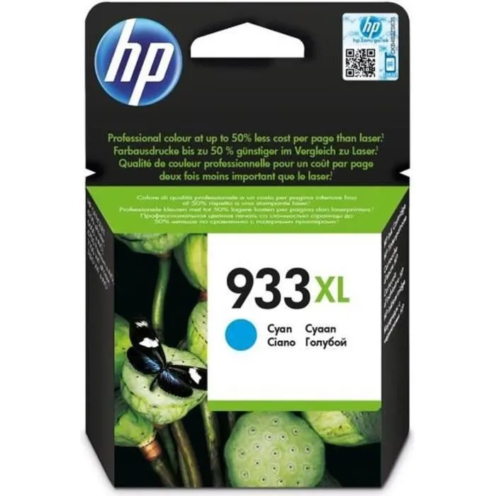 HP Cartucho Tinta Original Cian Alto Rendimiento 933XL CN054AE para HP OfficeJet 6100/6600/6700/7100/7510/7610 0 HP Cartucho Tinta Original Cian Alto Rendimiento 933XL CN054AE para HP OfficeJet 6100/6600/6700/7100/7510/7610 0