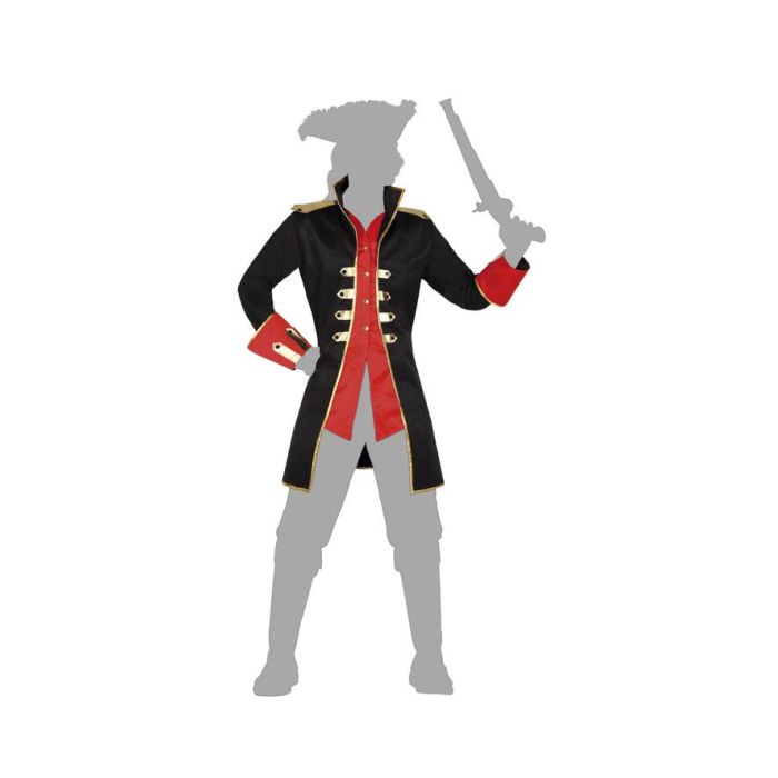 Disfraz Capitan Pirata Hombre Adulto Negro M-L 2 Disfraz Capitan Pirata Hombre Adulto Negro M-L 2