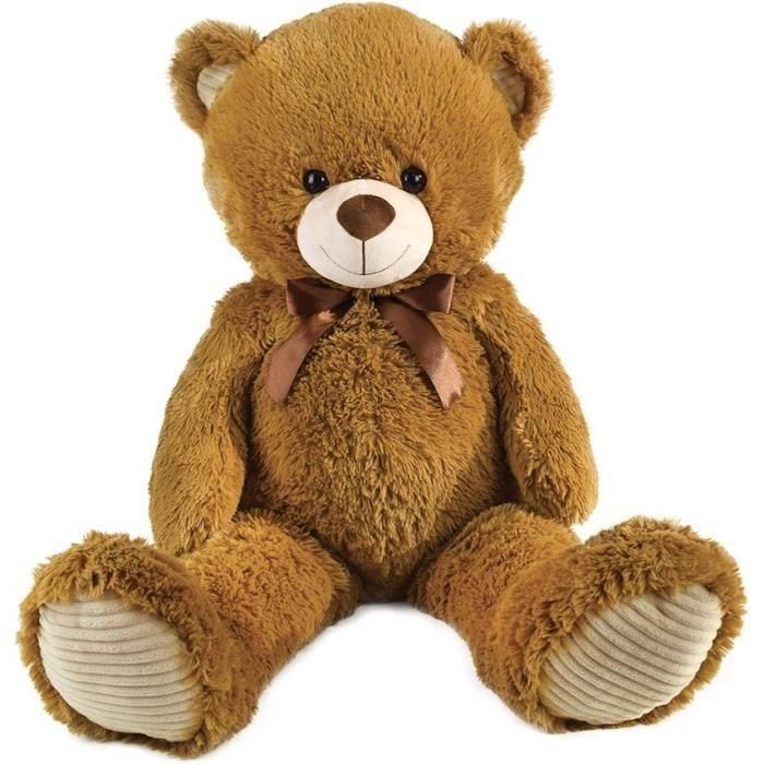 Oso de Peluche Marrón con Lazo +/- 100 cm - PLANET PLUCH - Magnífico osito de peluche blandito de 1 metro. Oso de Peluche Marrón con Lazo +/- 100 cm - PLANET PLUCH - Magnífico osito de peluche blandito de 1 metro.
