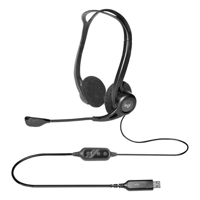 Logitech Headset 960 USB, Auriculares con Micrófono USB, Diadema Ajustable, Cancelación de Ruido, Sonido Estéreo, para PC 3