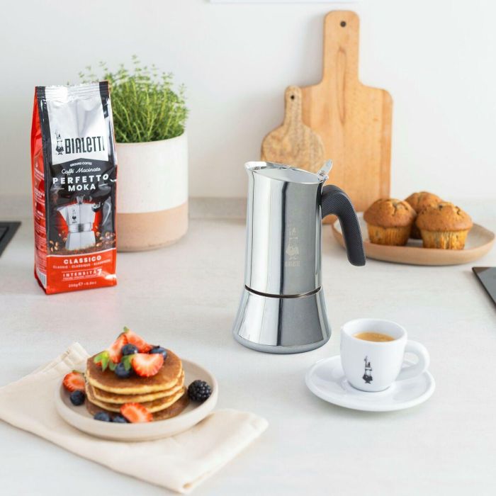 Cafetera Italiana Bialetti NEW VENUS Plateado Metal Acero Inoxidable 3