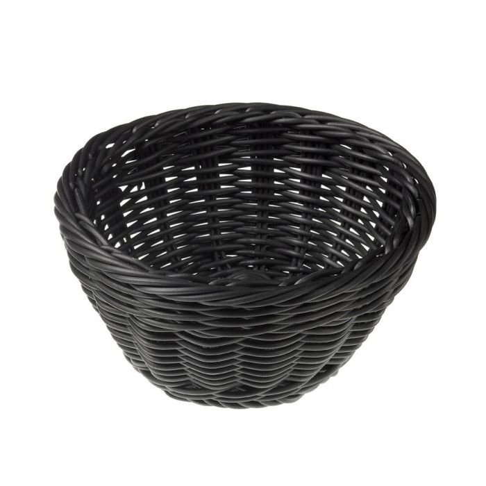 Cesta Redonda Negra Leone diámetro 18 cm