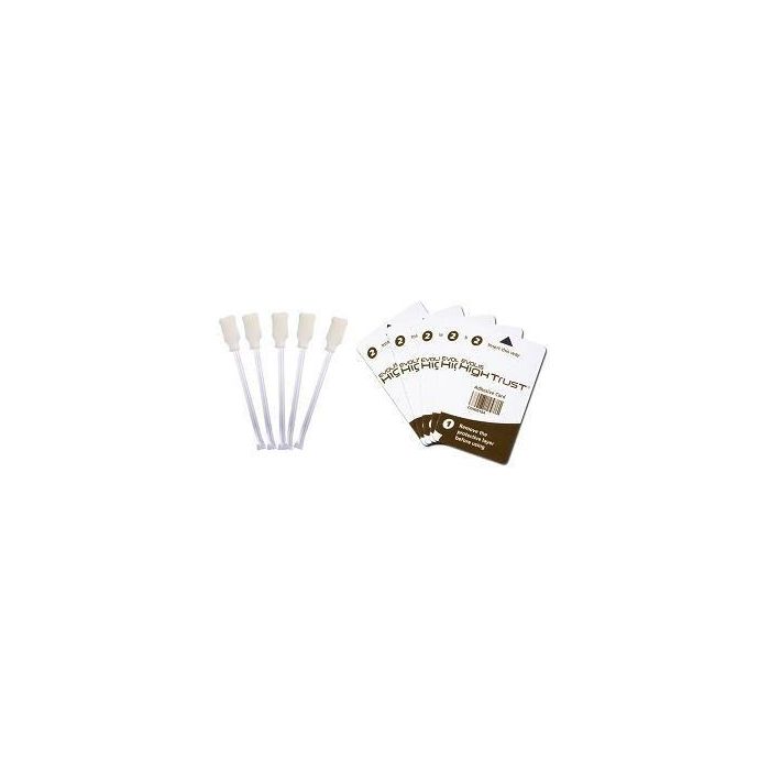 Evolis Kit de Limpieza Regular para Impresoras de Tarjetas - Cabezal y Rodillo - Incluye 5 Tarjetas Adhesivas y 5 Bastoncillos