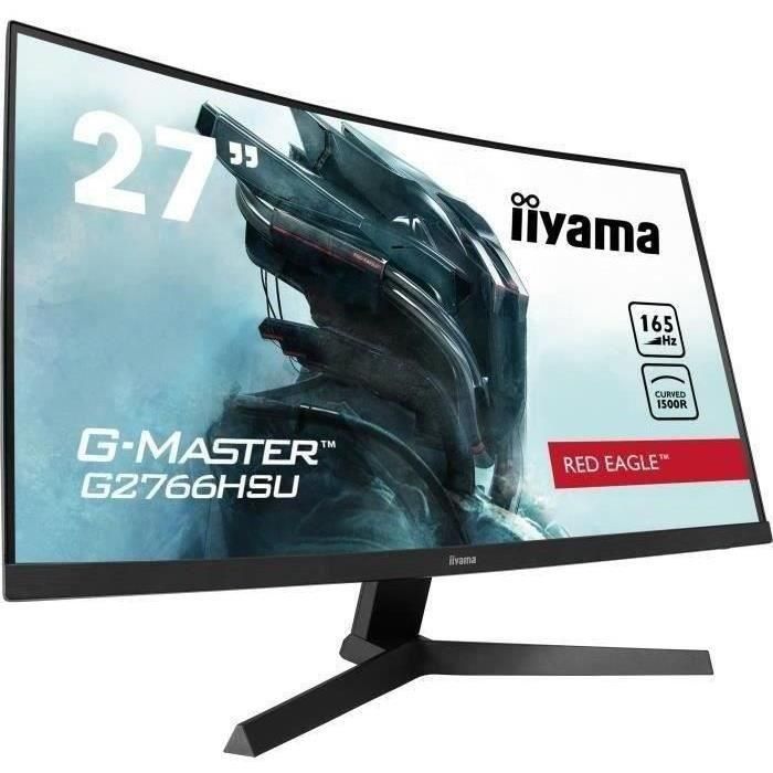 Iiyama Monitor Gaming G2766HSU-B1 27" Full HD, 1920x1080, 1ms, 165Hz, FreeSync Premium, Negro Iiyama Monitor Gaming G2766HSU-B1 27" Full HD, 1920x1080, 1ms, 165Hz, FreeSync Premium, Negro