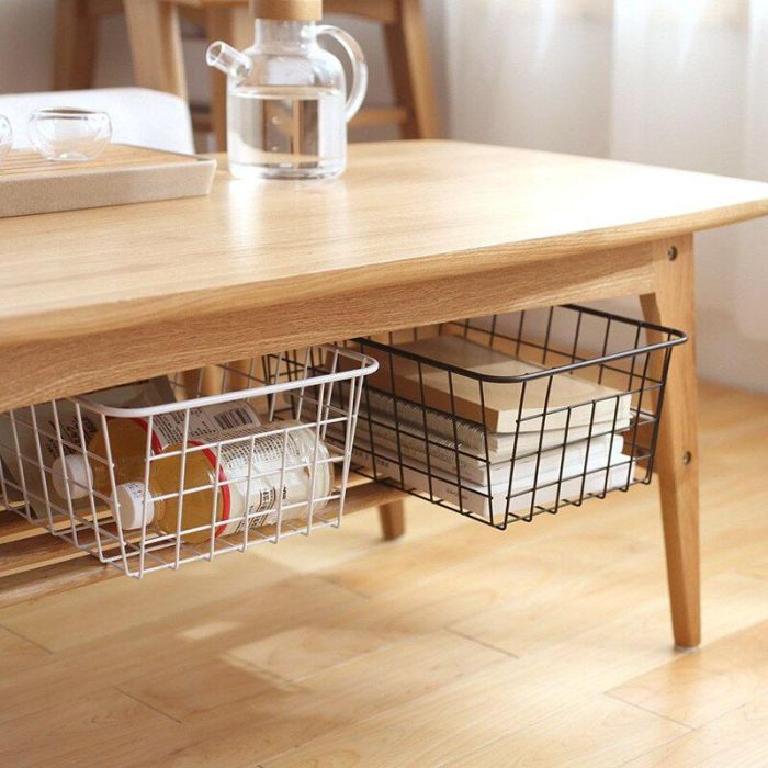 Cesta de metal organizadora Confortime 32 x 25 x 14 cm (12 Unidades) 1 Cesta de metal organizadora Confortime 32 x 25 x 14 cm (12 Unidades) 1