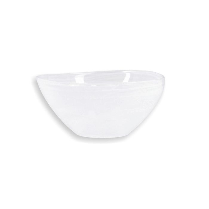 Quid Bol de Vidrio Boreal 14 cm - Juego de 6 Unidades Blanco, Ligero, Resistente, Higiénico y Ecológico