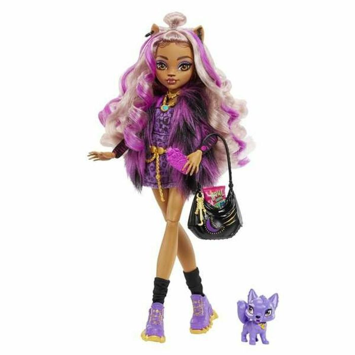 Monster High - Clawdeen Wolf con mascota - Muñeca - A partir de 4 años - MONSTER HIGH - HHK52 - MUÑECA MONSTER HIGH FASHION