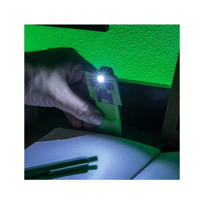 Wondee Lámpara de Lectura Minecraft Creeper LED Oficial para Fans 7