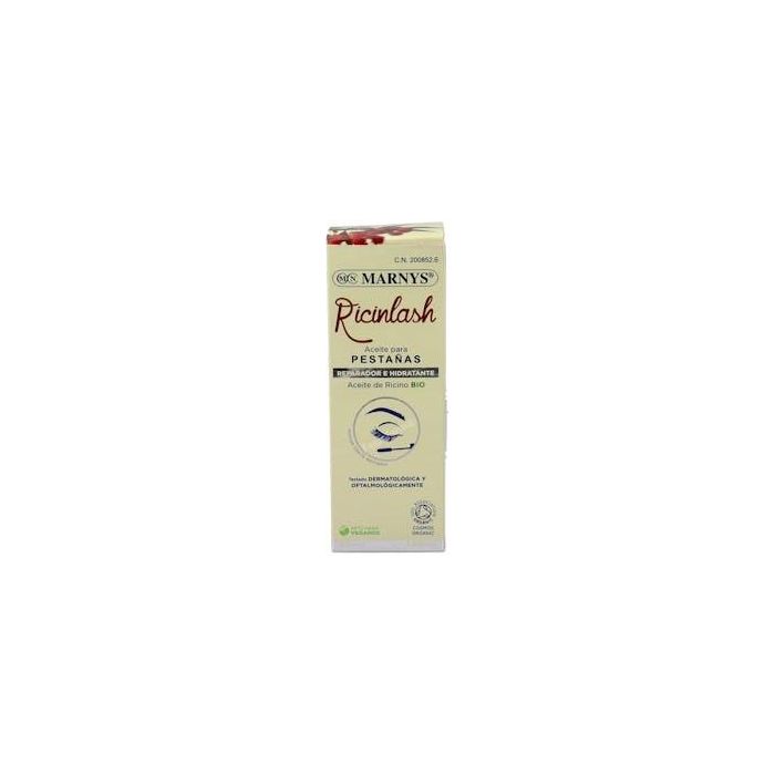 MARNYS Ricinlash Aceite de Ricino con Aplicador 50ml para Vitalidad, Volumen y Densidad de Pestañas y Cejas
