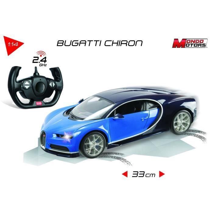 Mondo Motors - Coche de control remoto 1:14 Bugatti Chiron R / C 1 Mondo Motors - Coche de control remoto 1:14 Bugatti Chiron R / C 1