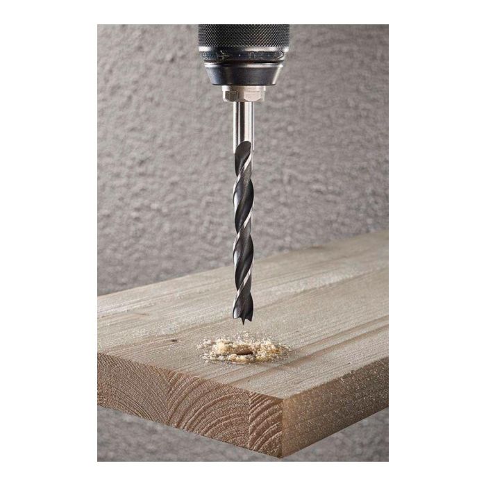 Wolfcraft Broca Espiral para Madera Ø7,00 x 109 mm Acero Cromo-Vanadio 1 Wolfcraft Broca Espiral para Madera Ø7,00 x 109 mm Acero Cromo-Vanadio 1