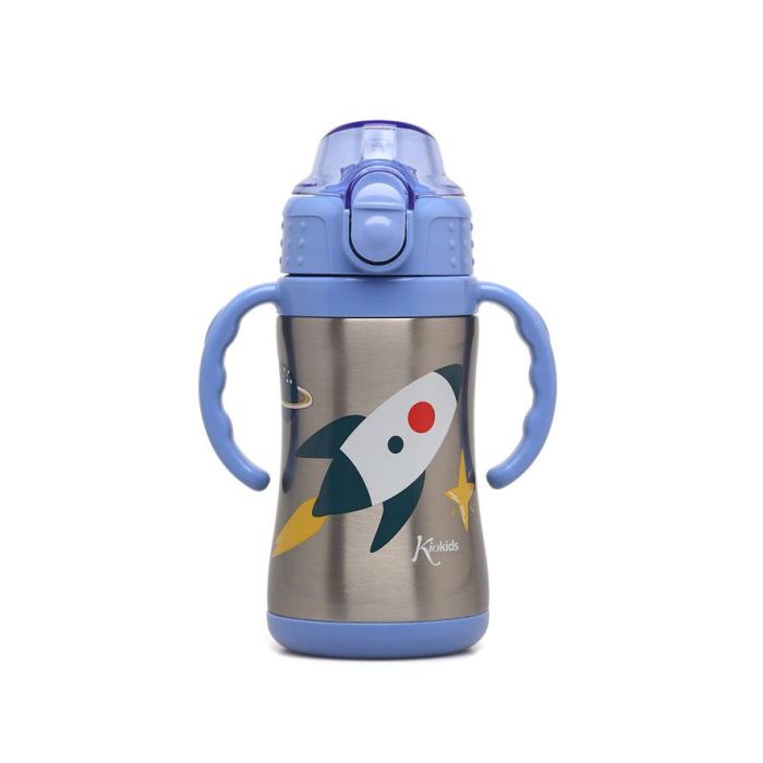 Botella Entrenamiento Cohete Azul 280 mL Acero Inoxidable 280 mL 3 Botella Entrenamiento Cohete Azul 280 mL Acero Inoxidable 280 mL 3