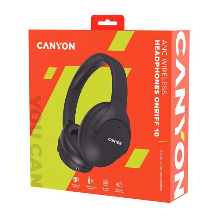 Canyon CNS-CBTHS10BK OnRiff 10 Auriculares Diadema Inalámbricos con Cancelación Activa de Ruido (ANC), Bluetooth 5.3, 20h Autonomía, Negro 5 Canyon CNS-CBTHS10BK OnRiff 10 Auriculares Diadema Inalámbricos con Cancelación Activa de Ruido (ANC), Bluetooth 5.3, 20h Autonomía, Negro 5